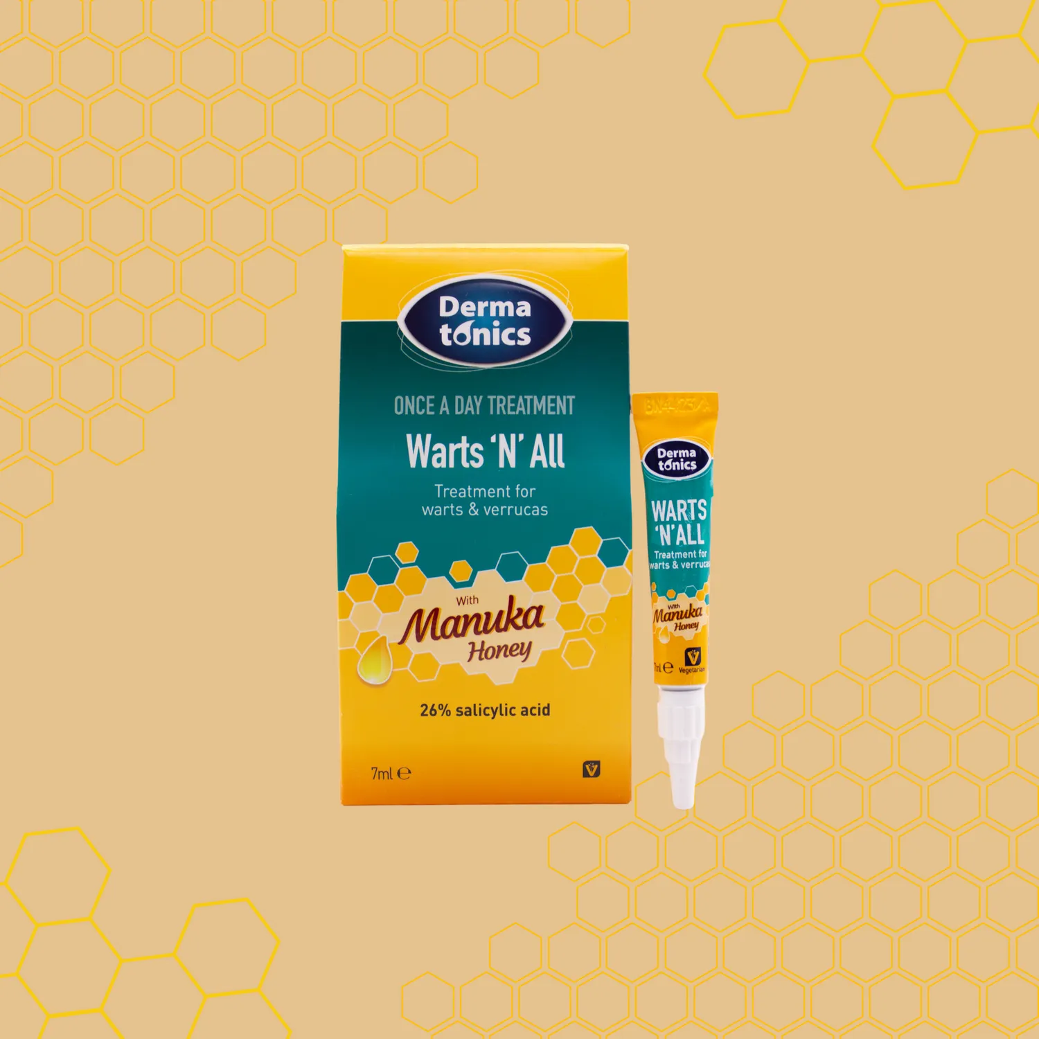 Dermatonics Warts N All Wratten Gel 6-pack Voeten Handen