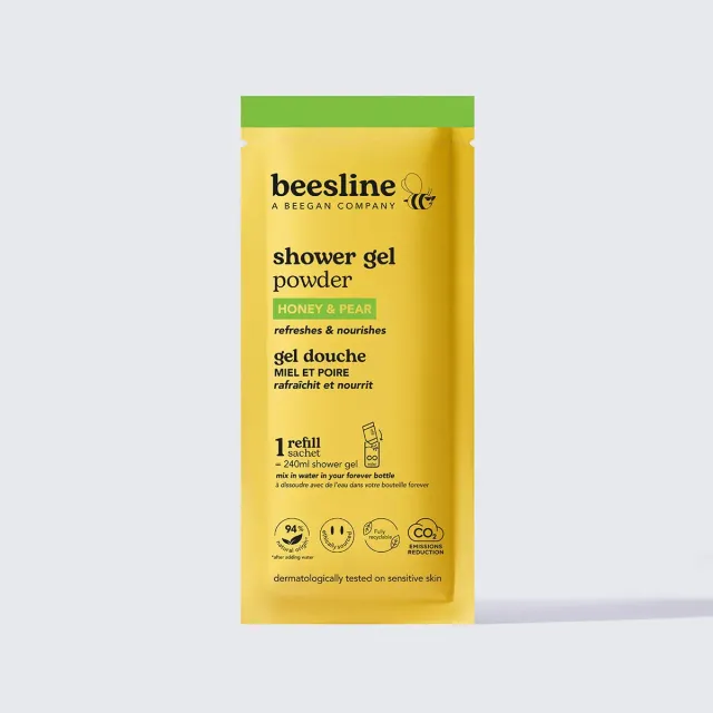 Beesline Powder Shower Gel douchegel Honing Peer refill