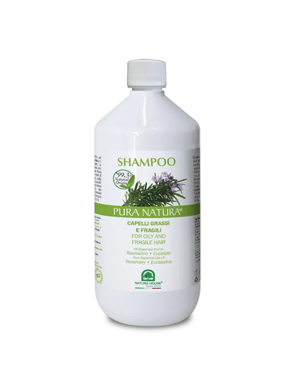 Natura House shampoo vet haar rozemarijn eucalyptus 1 liter