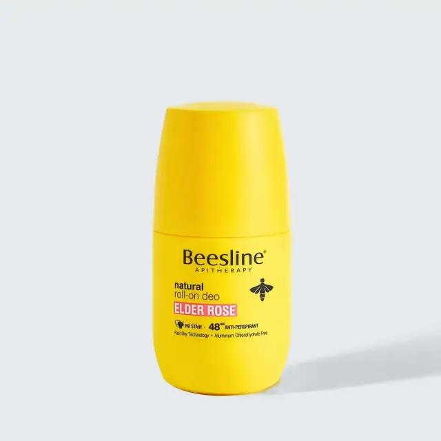 Beesline Elder Rose roll-on deodorant 48u vegan rozengeur