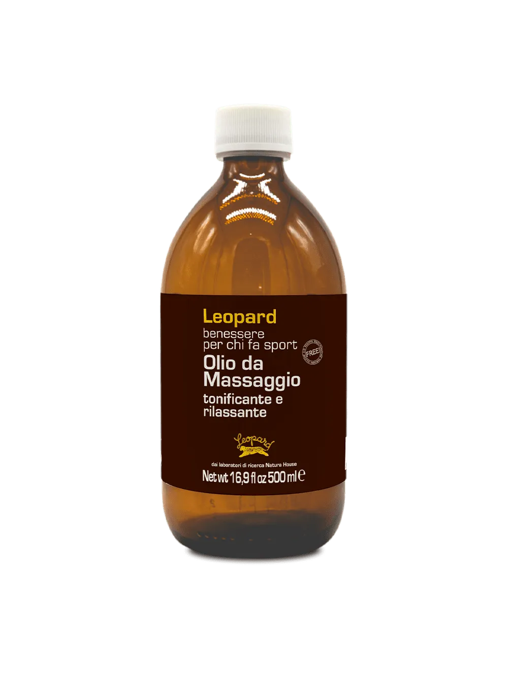 Natura House Leopard Sport massageolie 200ml ontspannend