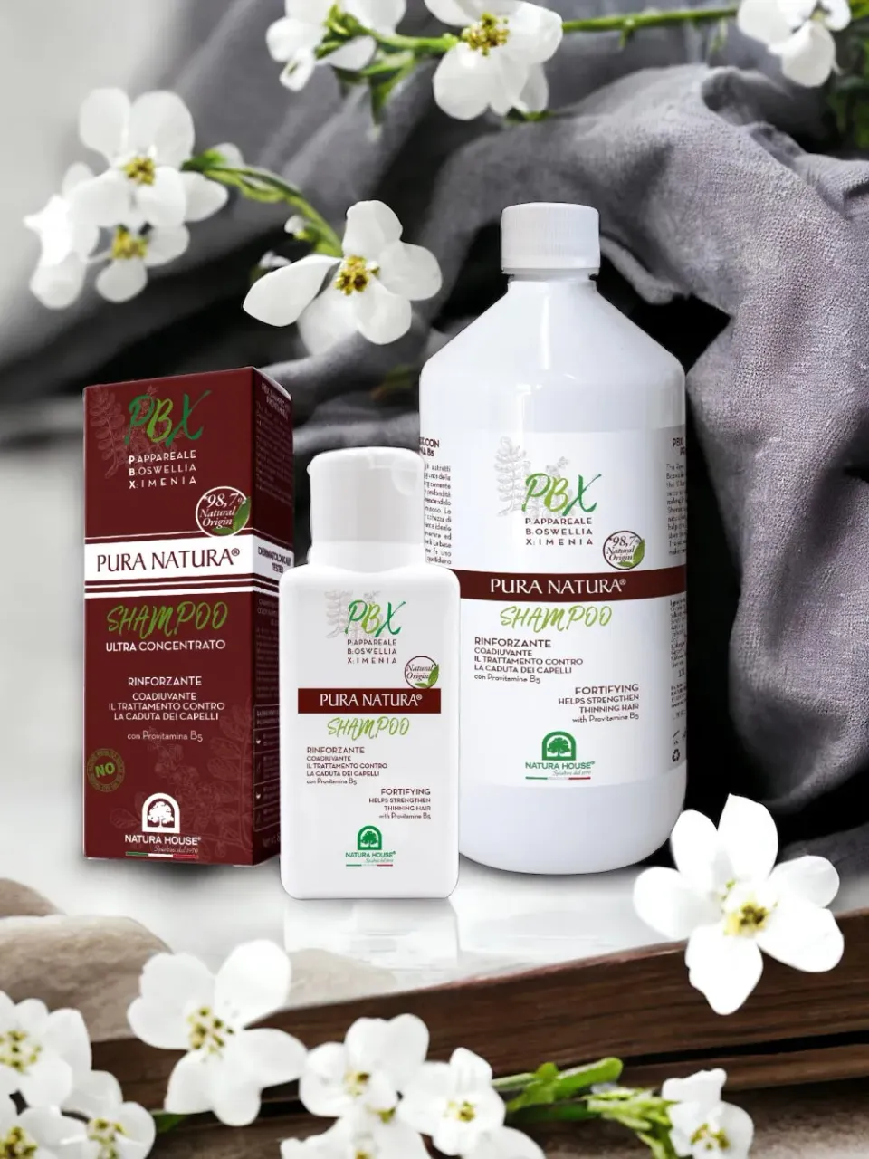 Natura House PBX versterkende shampoo 250ml breuk haar