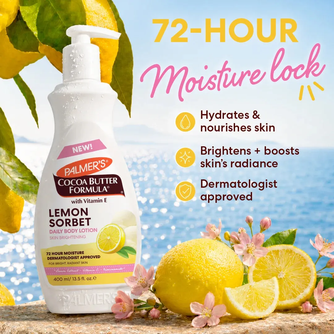 Palmer's Lemon Sorbet bodylotion citroen vitamine C stralend