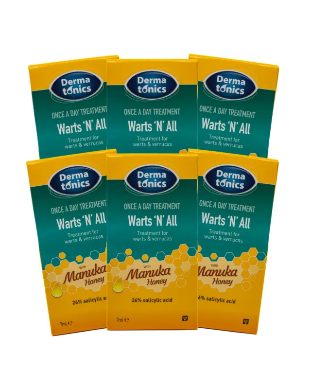 Dermatonics Warts N All Wratten Gel 6-pack Voeten Handen