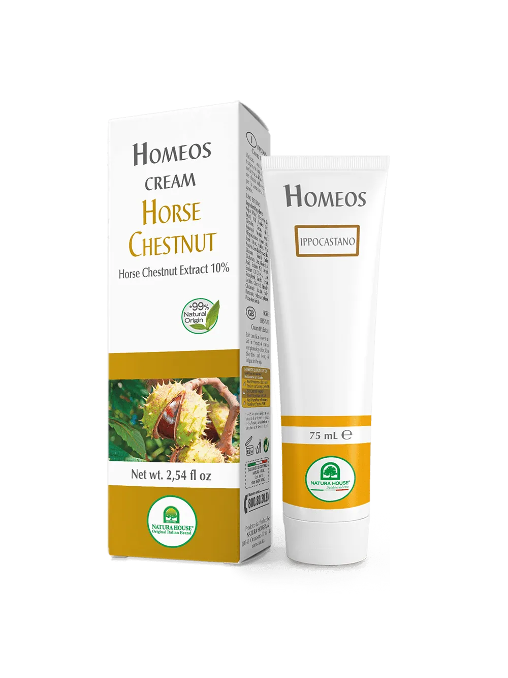 Natura House Homeos paardenkastanje crème 75ml zwaar gevoel