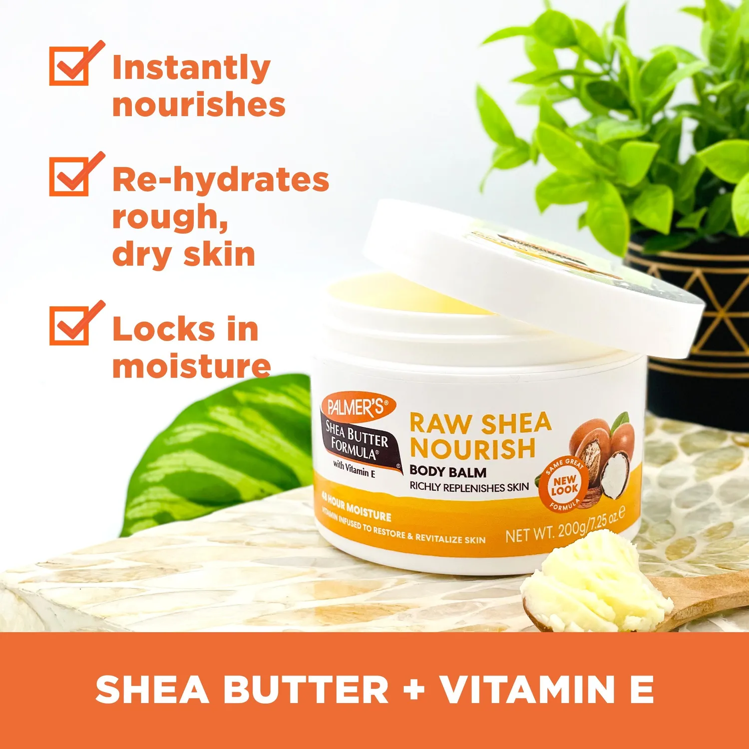 Palmer's Raw Shea Nourish Body Balm lichaamsbalsem 7.25 oz ruw