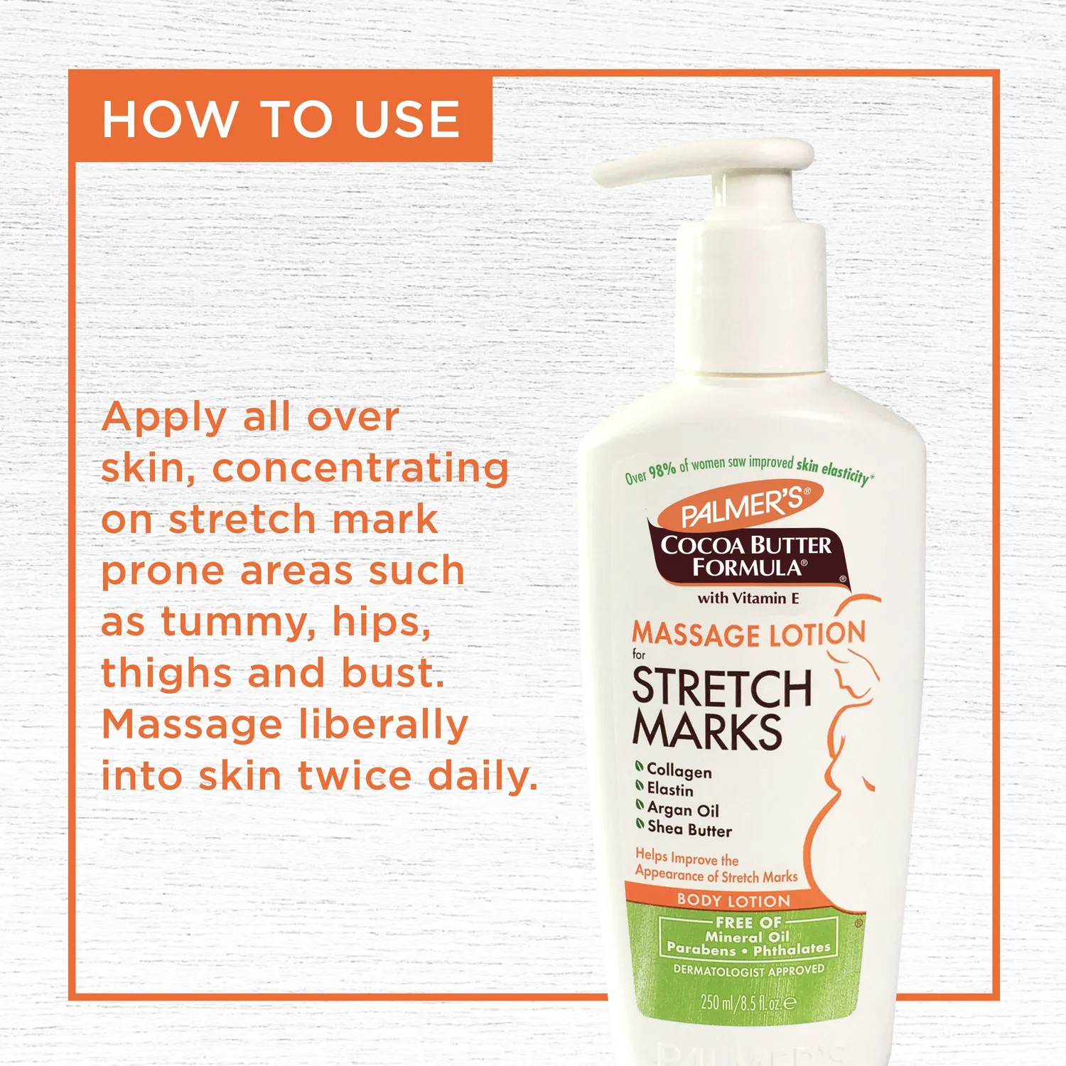 Palmer's Cocoa Butter Massage Lotion 8.5 fl oz striae