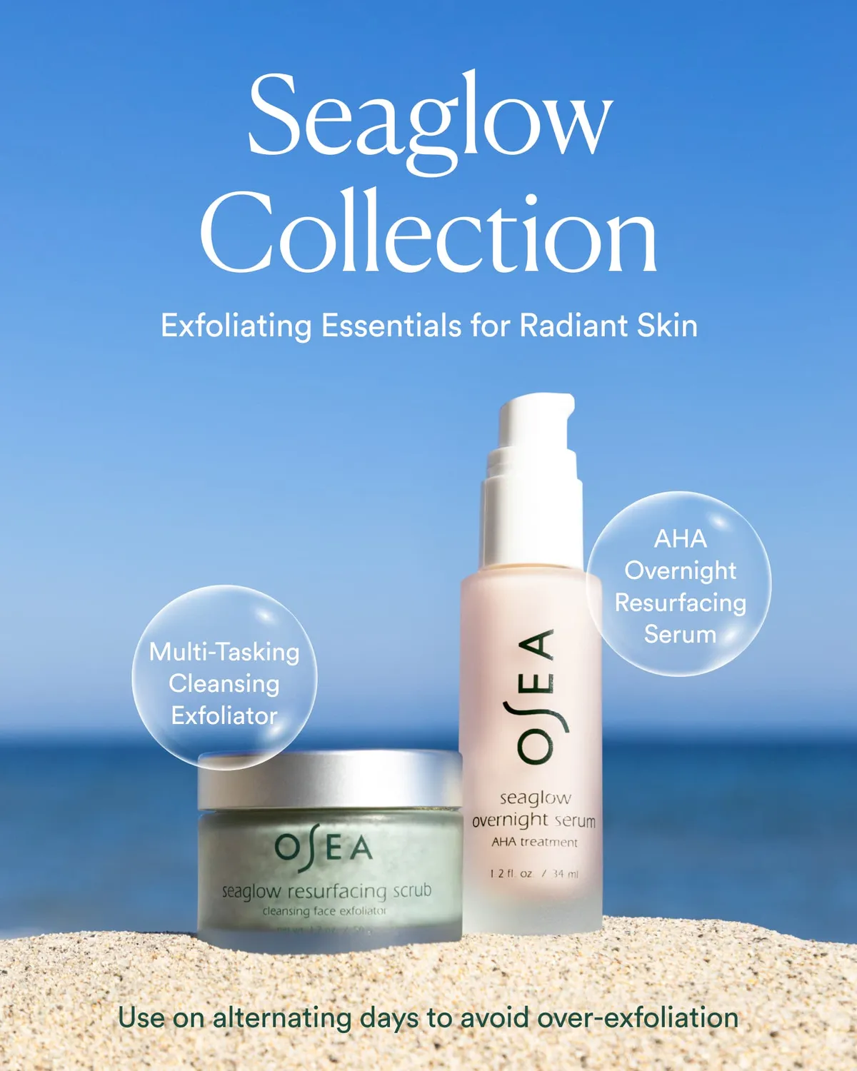 Osea Seaglow Resurfacing Scrub gezichtsscrub 50 ml mild