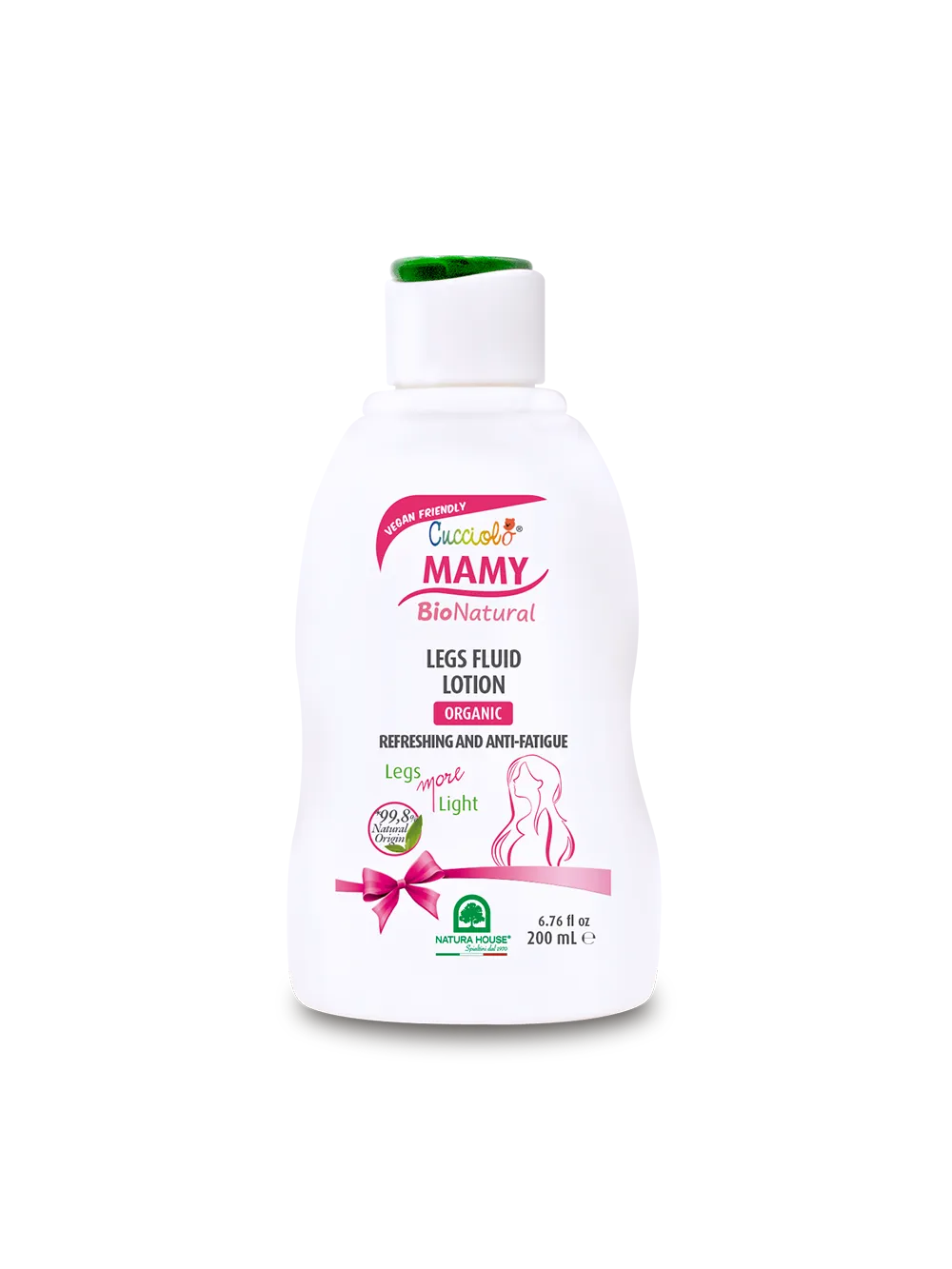 Natura House Cucciolo Mamy Legs Fluid benenlotion 200ml verkoelend