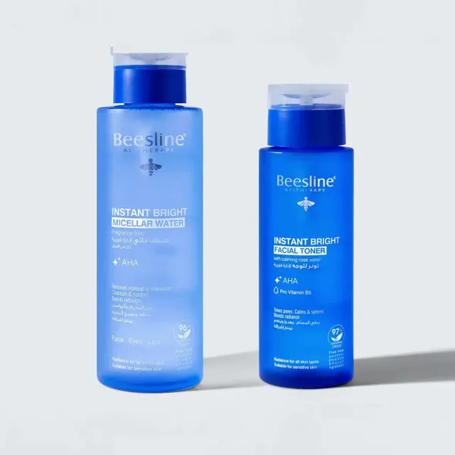 Beesline Instant Bright micellair water + toner set verhelderend