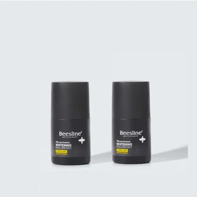 Beesline Whitening Roll-On Deo Super Dry Silver Power Active Fresh deo 1+1 gratis