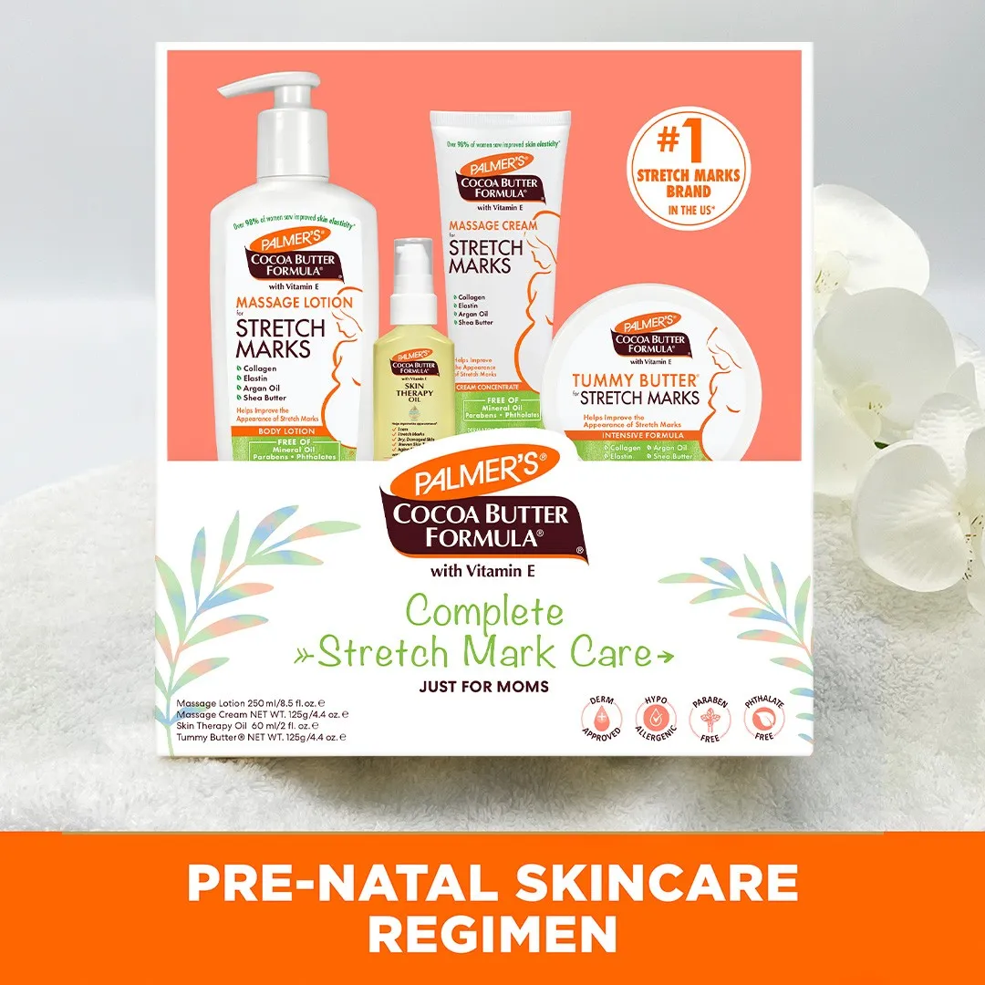 Palmer's Cocoa Butter Complete striae verzorgingsset 4-delig
