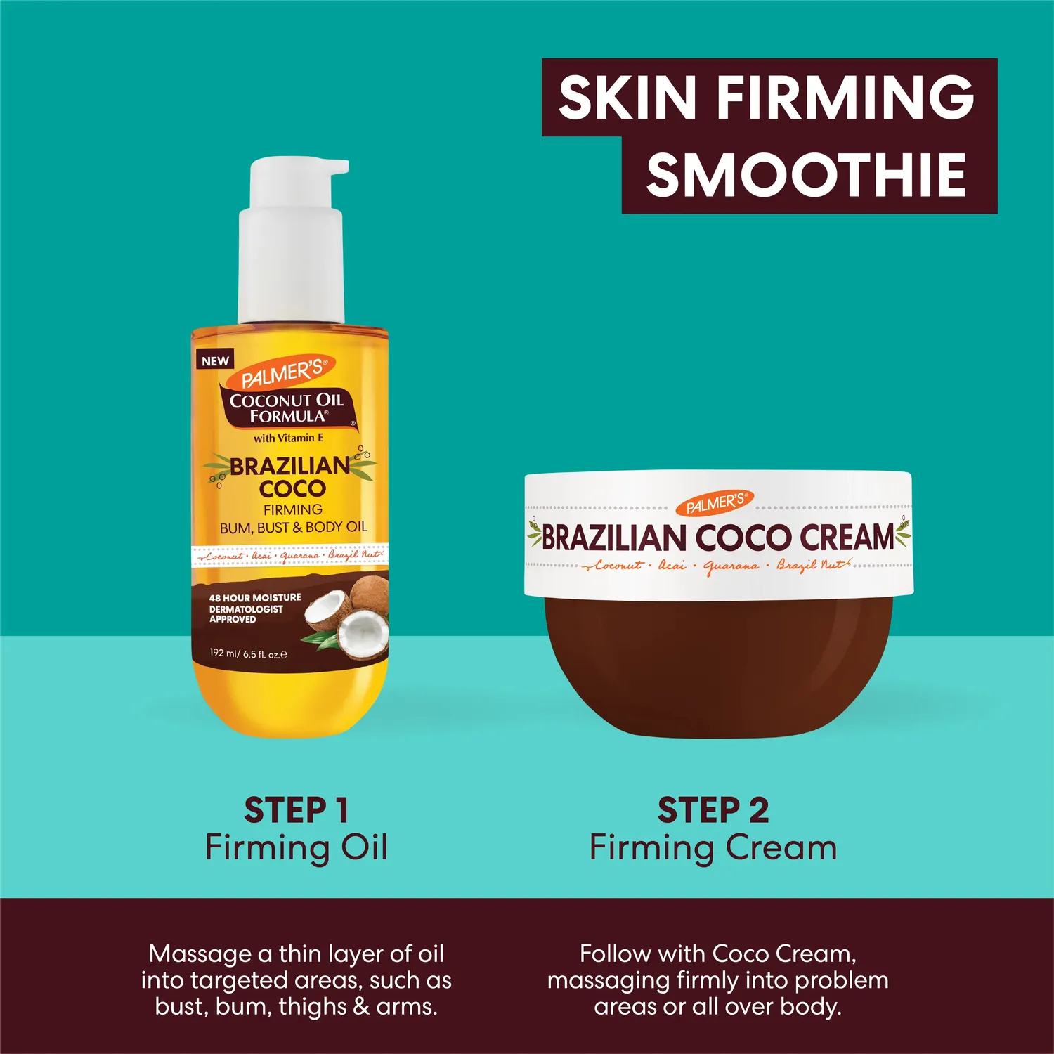 Palmer's Brazilian Coco Firming Kit crème + olie kokos