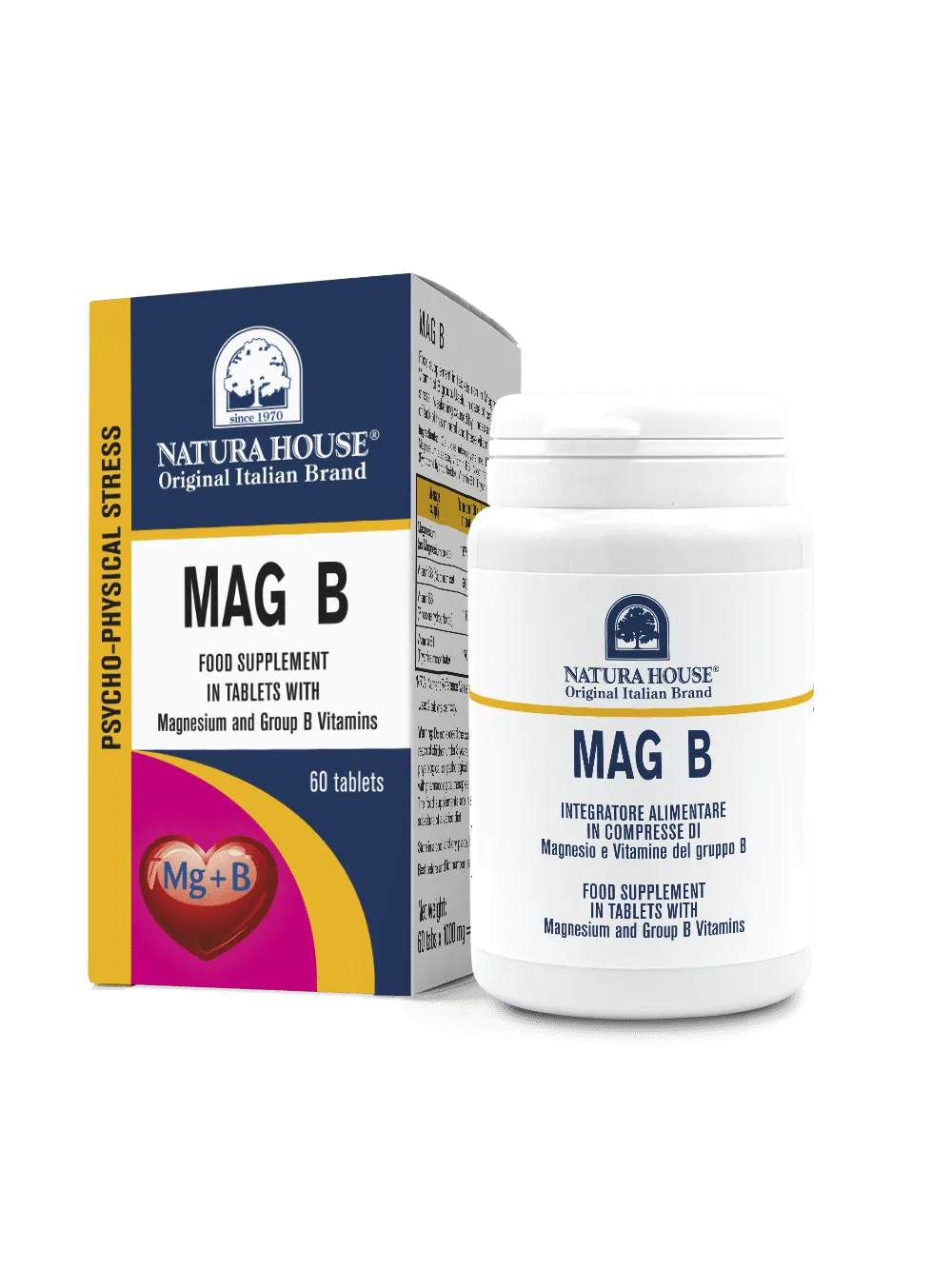 Natura House Mag B magnesium tabletten 60 stuks vitamine B