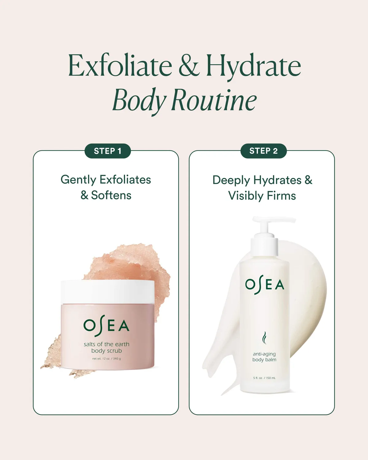 Osea Body Exfoliation Duo lichaamsset scrub en balm verzachtend