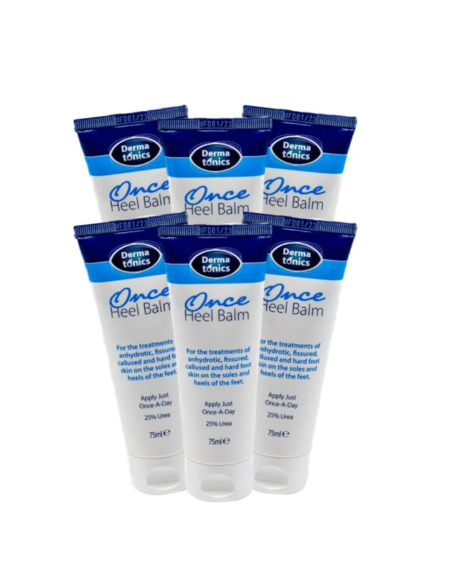 Dermatonics Once Heel Balm hielbalsem 6x75ml droge hielen
