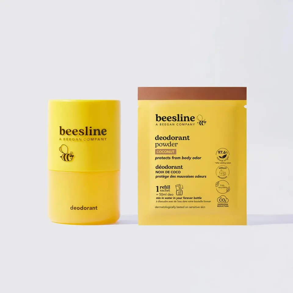Beesline poederdeodorant kokos starterkit 48u tegen geur