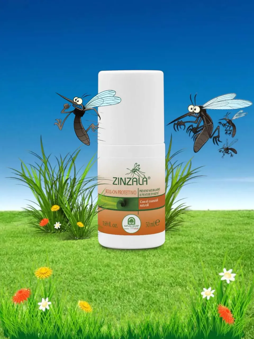 Natura House Zinzala Roll-On muggenroller 50ml natuurlijk
