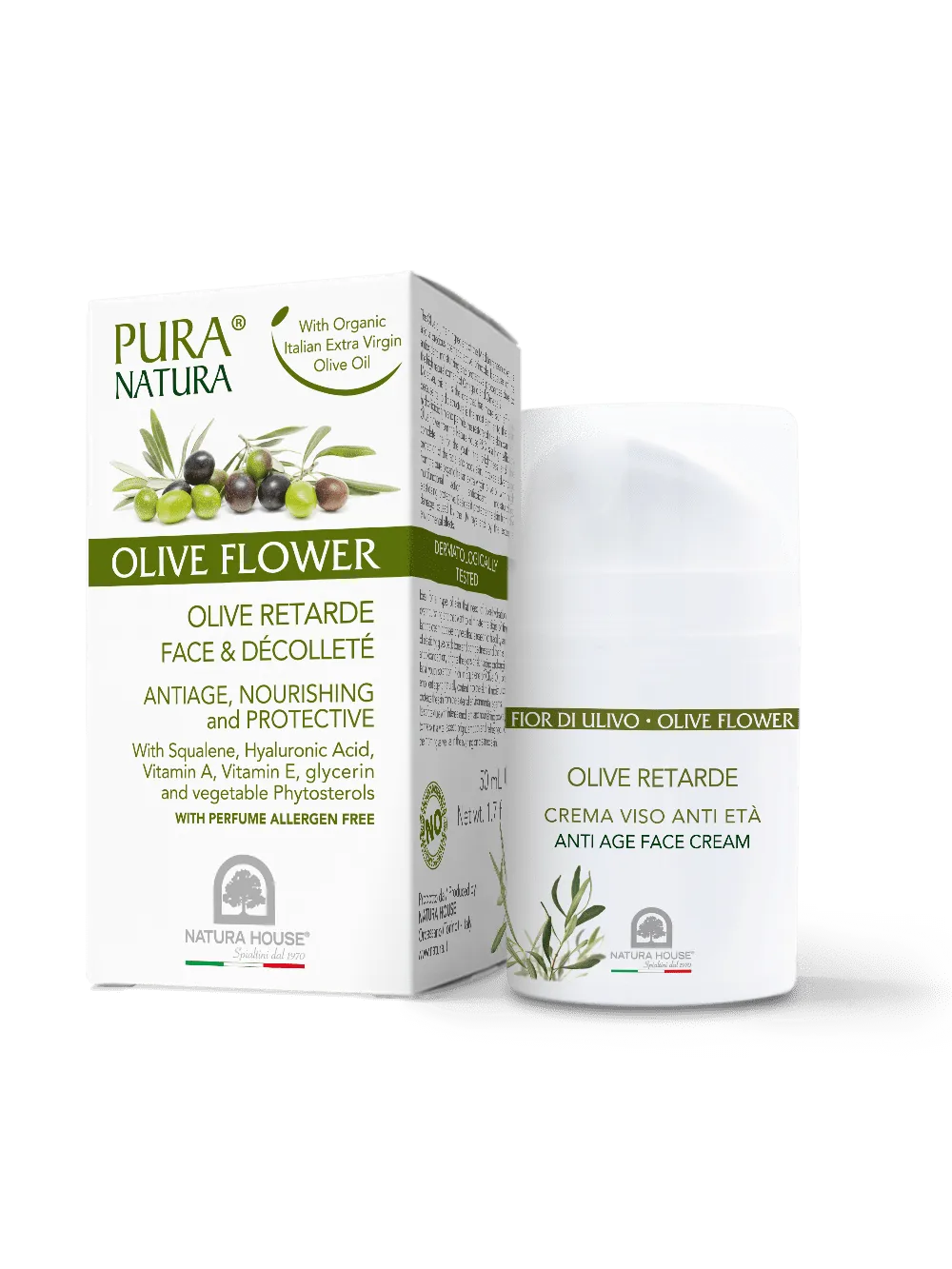 Natura House Olive Flower Anti Age Crème 50ml voedend