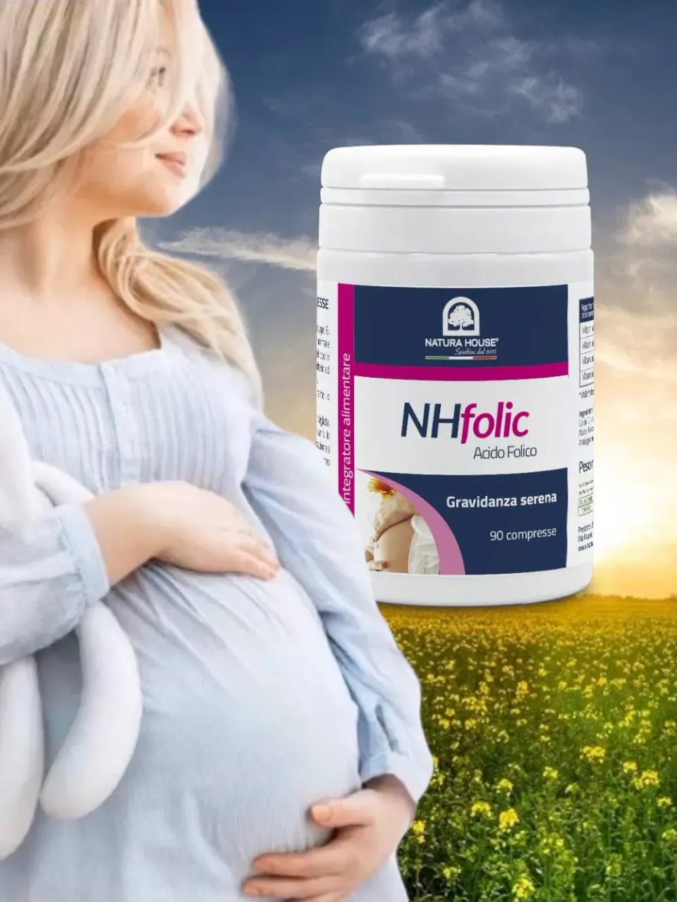 Natura House NH Folic foliumzuur tabletten 90 stuks 400 mcg
