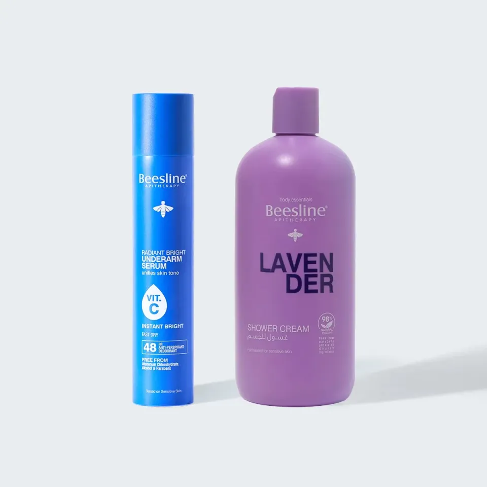 Beesline Glow Calm bodyset lavendel glow verhelderend