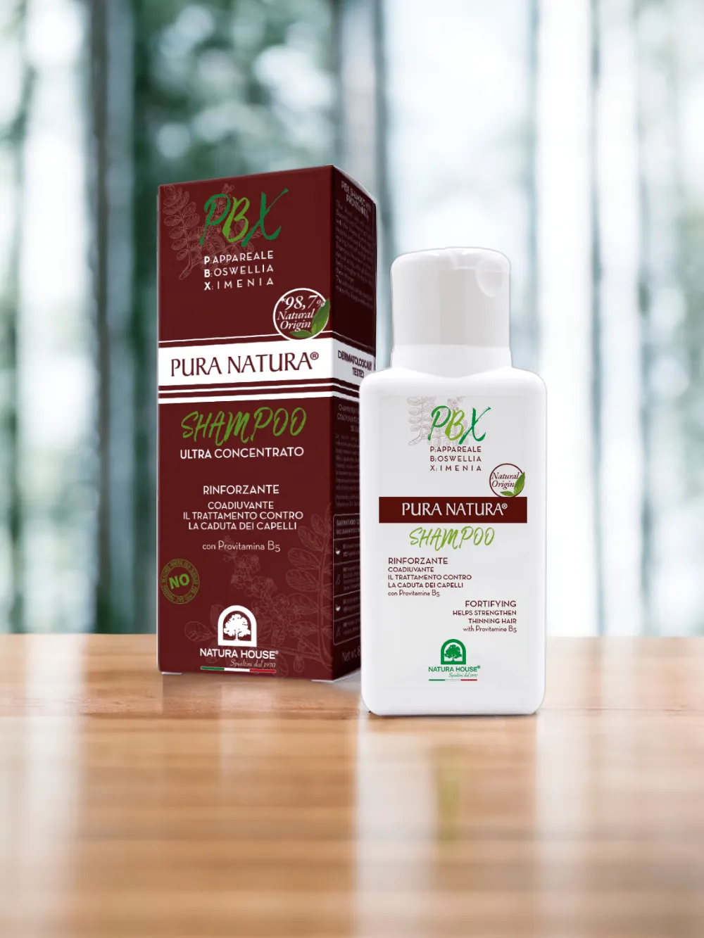 Natura House PBX versterkende shampoo 250ml breuk haar