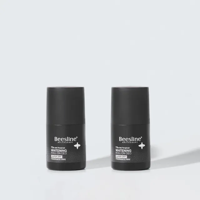 Beesline Silver Power Super Dry roll-on deo zonder parfum 1+1