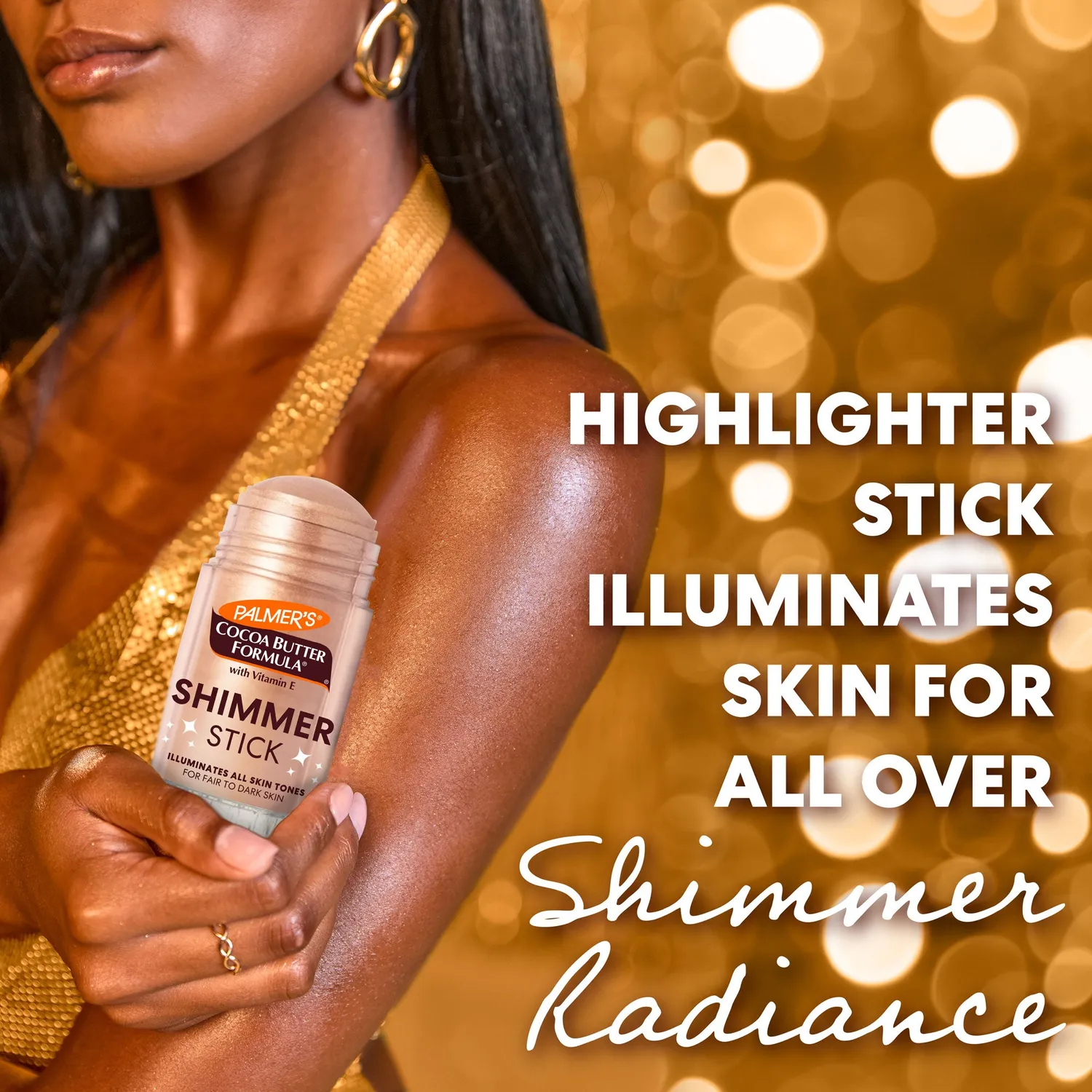 Palmer's Shimmer Radiance shimmerstick glans droge huid
