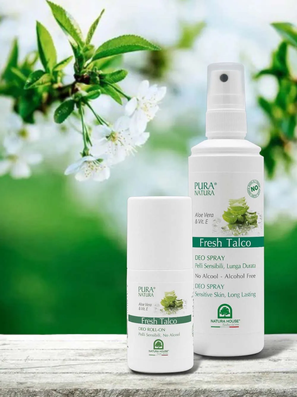 Natura House Deo Fresh Talco deodorant spray 100 ml gevoelige huid