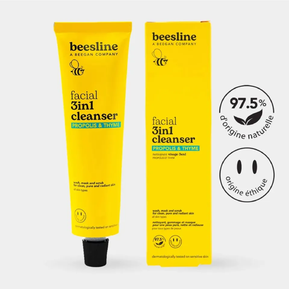 Beesline Propolis Thyme 3-in-1 gezichtsreiniger poriën