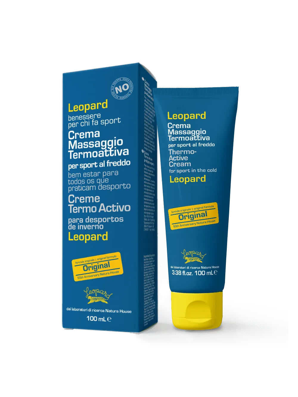 Natura House Leopard Thermoactive massagecrème 100ml verwarmend