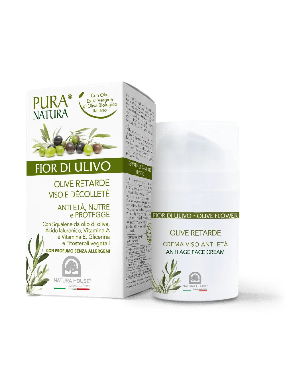 Natura House Olive Flower Anti Age Crème 50ml voedend