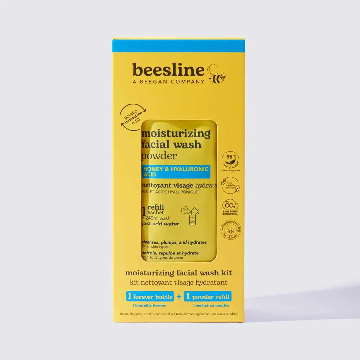 Beesline Forever gezichtsreiniger poeder starterkit honing