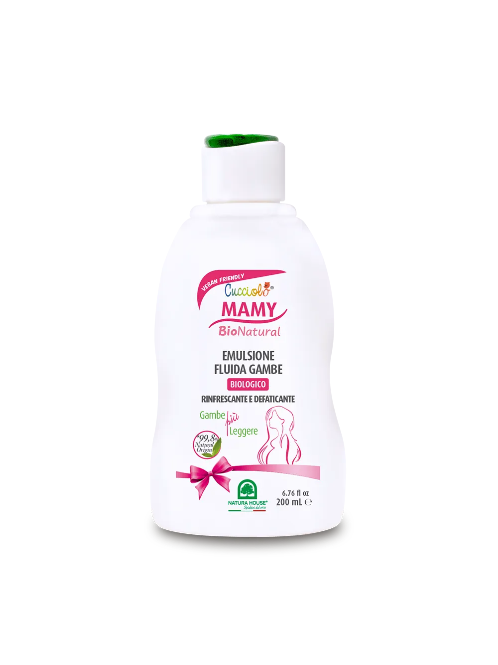 Natura House Cucciolo Mamy Legs Fluid benenlotion 200ml verkoelend