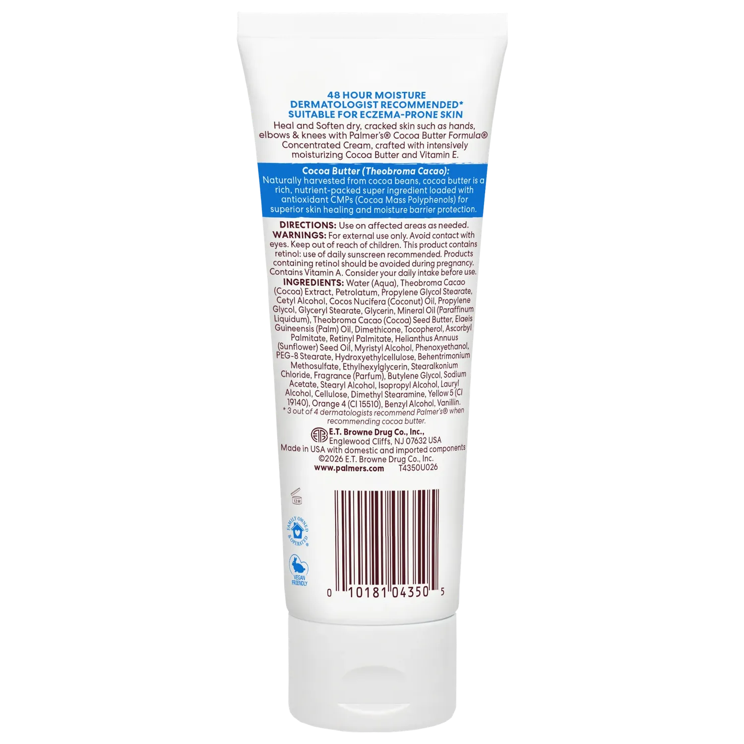 Palmer's Cocoa Butter Concentrated lichaamscreme 3.75 oz vitamine E