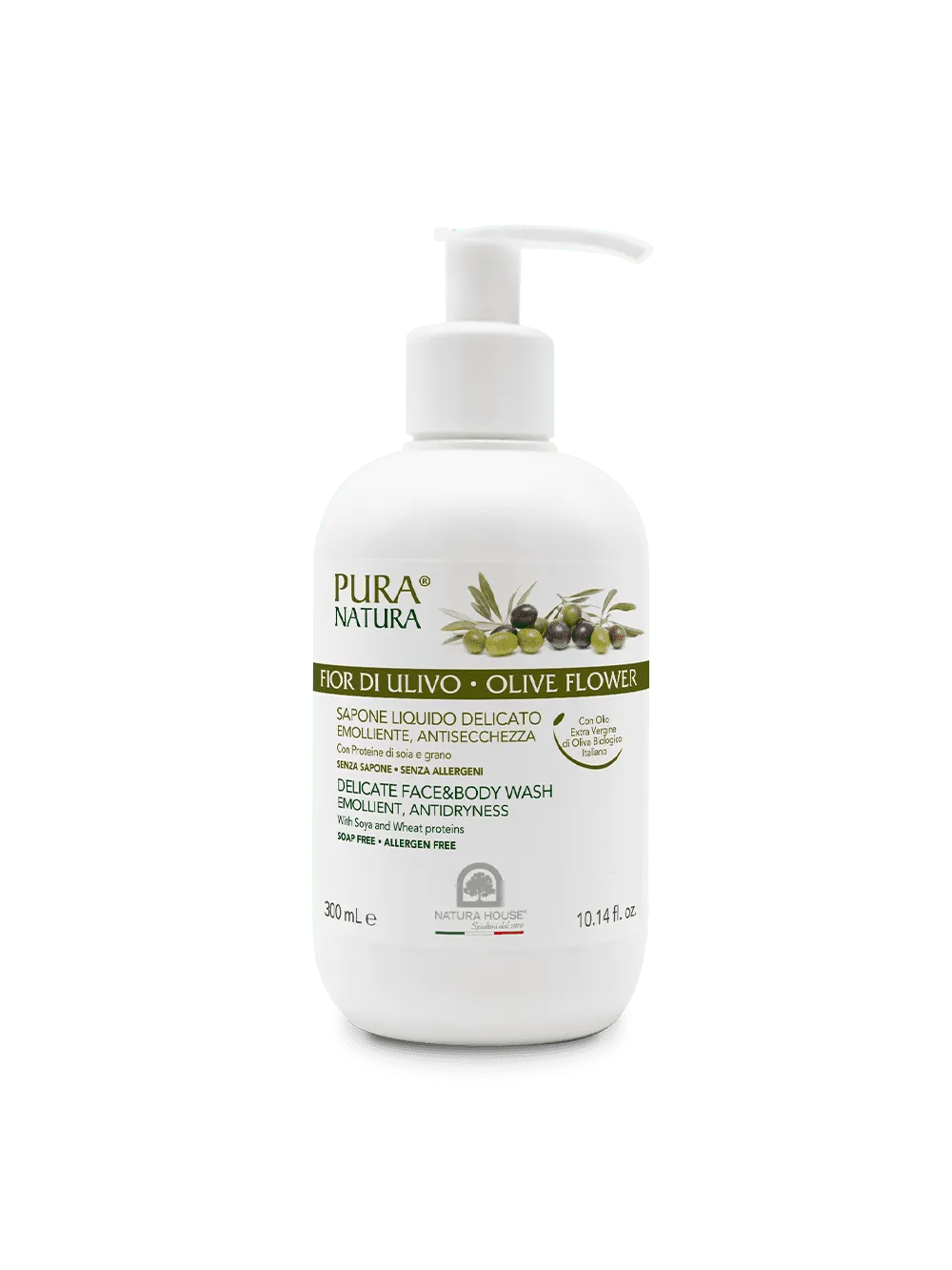 Natura House Olive Flower Face & Body Wash Douchegel 300ml Mild