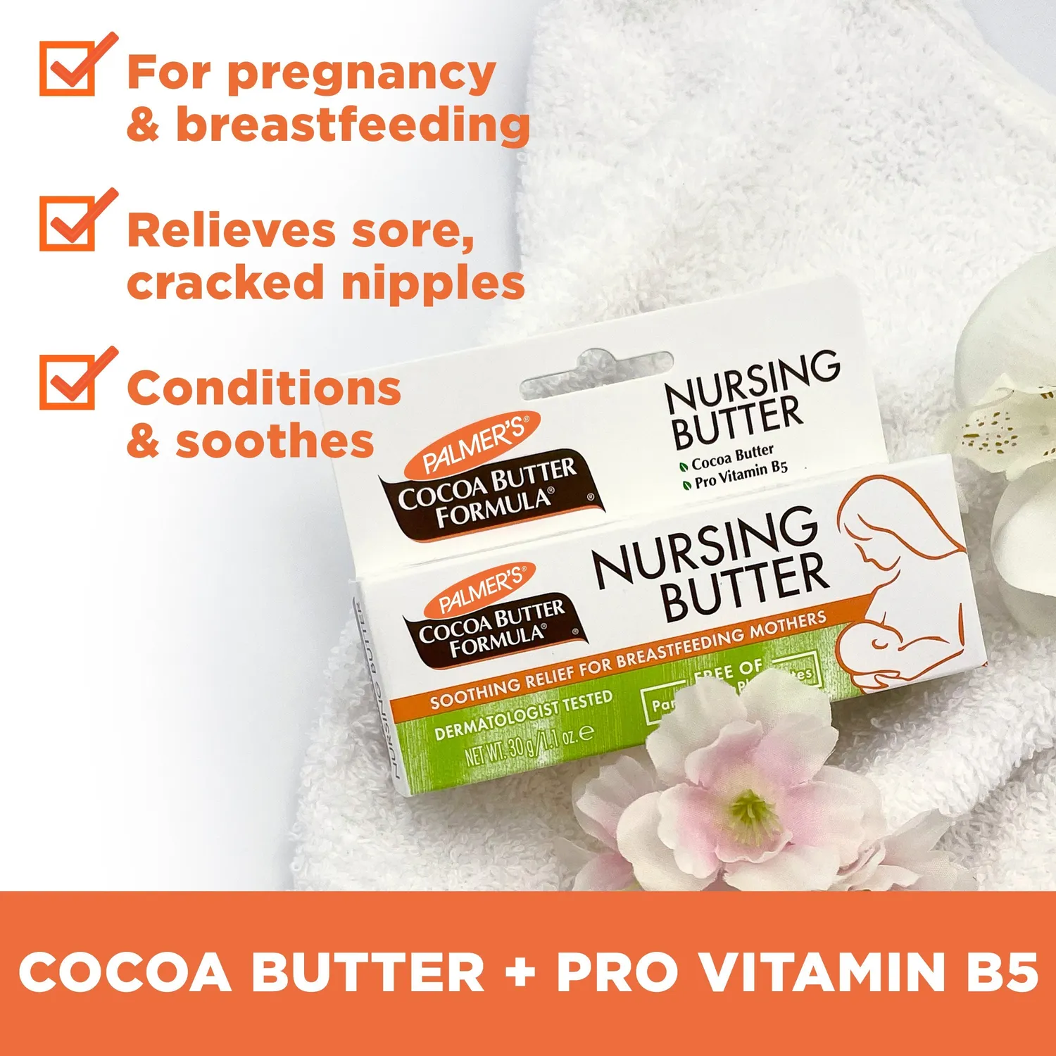 Palmer's Nursing Butter tepelcrème 1.1 oz met cacaoboter