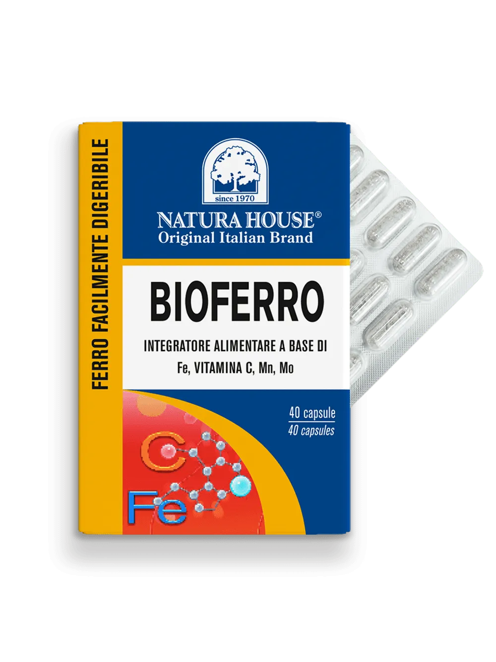 Natura House Bioferro ijzercapsules 40 stuks zacht