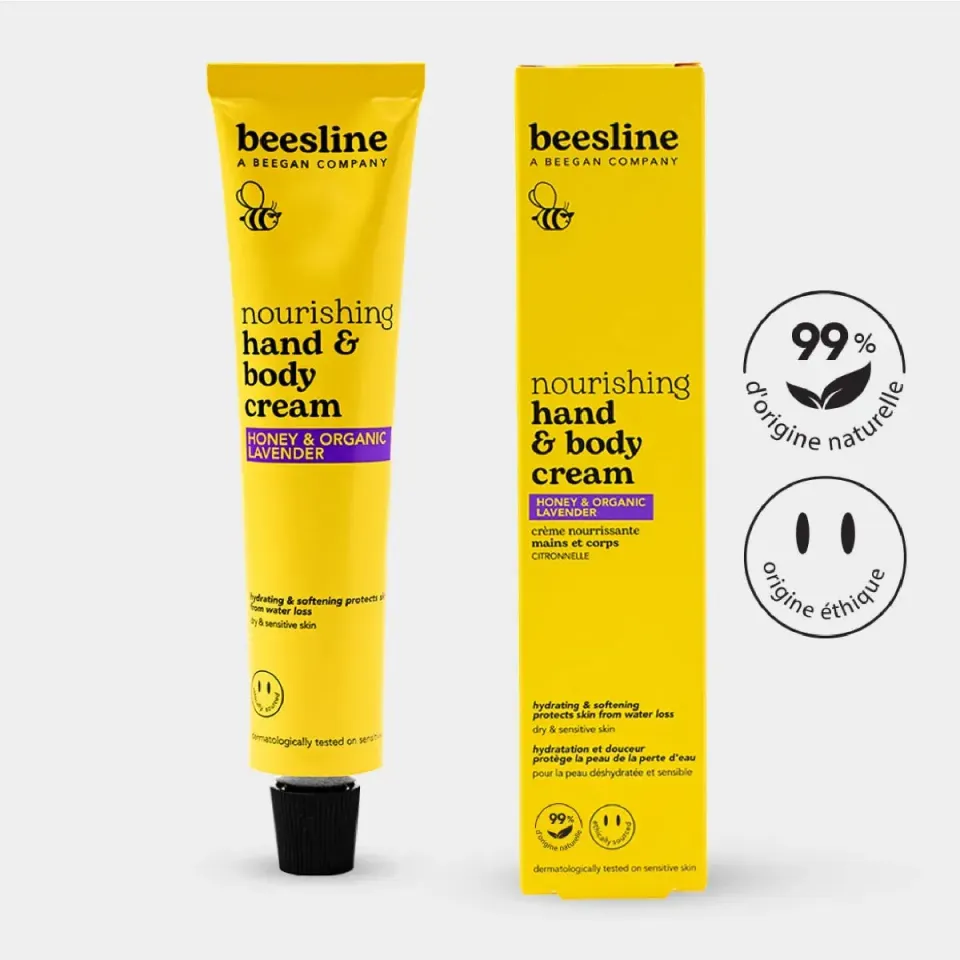 Beesline Nourishing Hand & Body Cream bodycrème honing lavendel