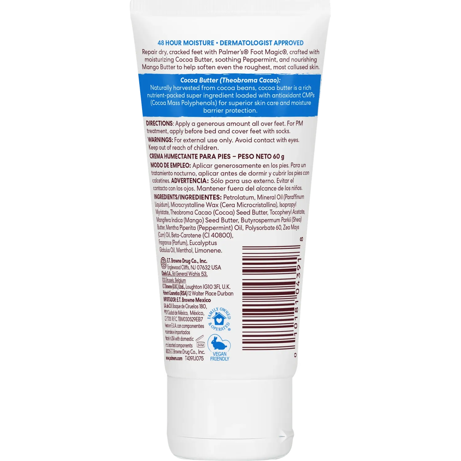 Palmer's Foot Magic Voetbalsem Balm 60 g droge voeten