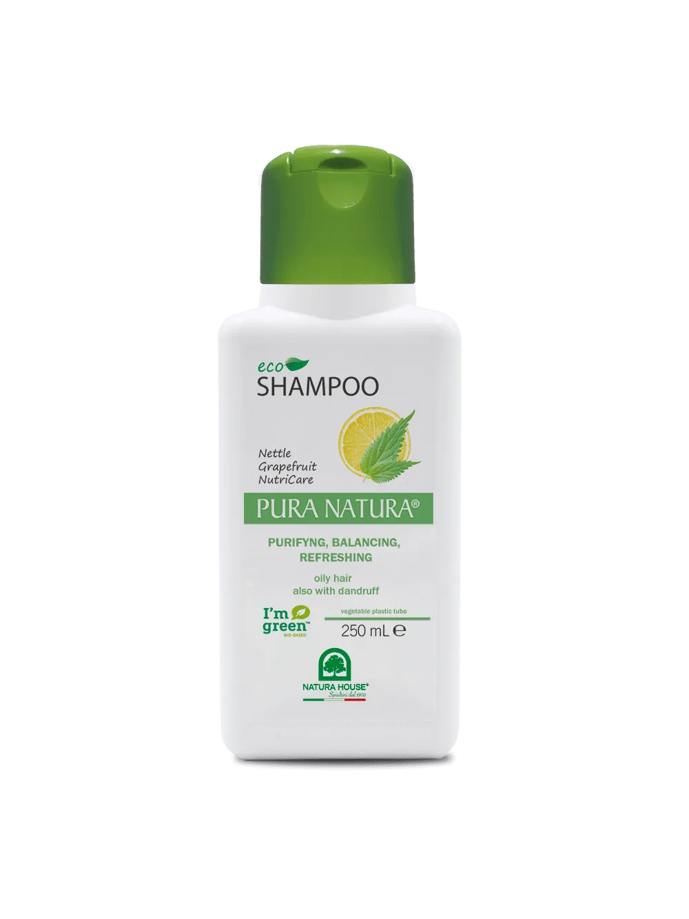 Natura House Purifying Eco Shampoo vet haar 250ml moringa brandnetel