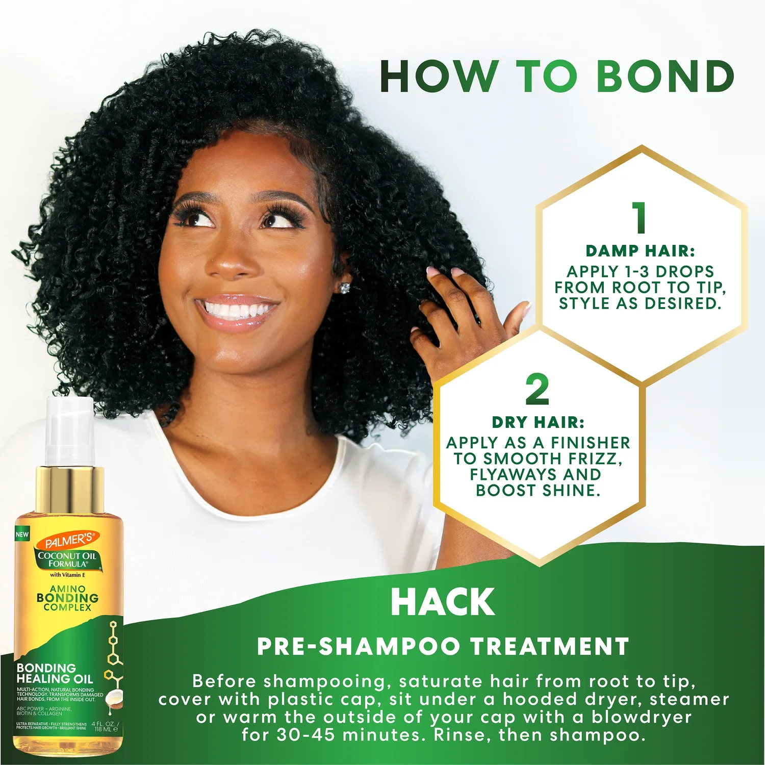 Palmer's Bond Repair Complex Bonding Healing Oil 4oz herstellend