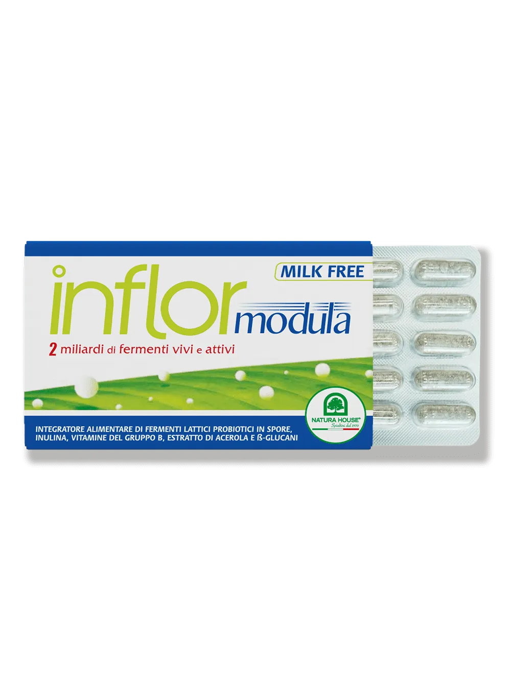 Natura House Inflor Modula probiotica capsules 20 stuks met prebiotica