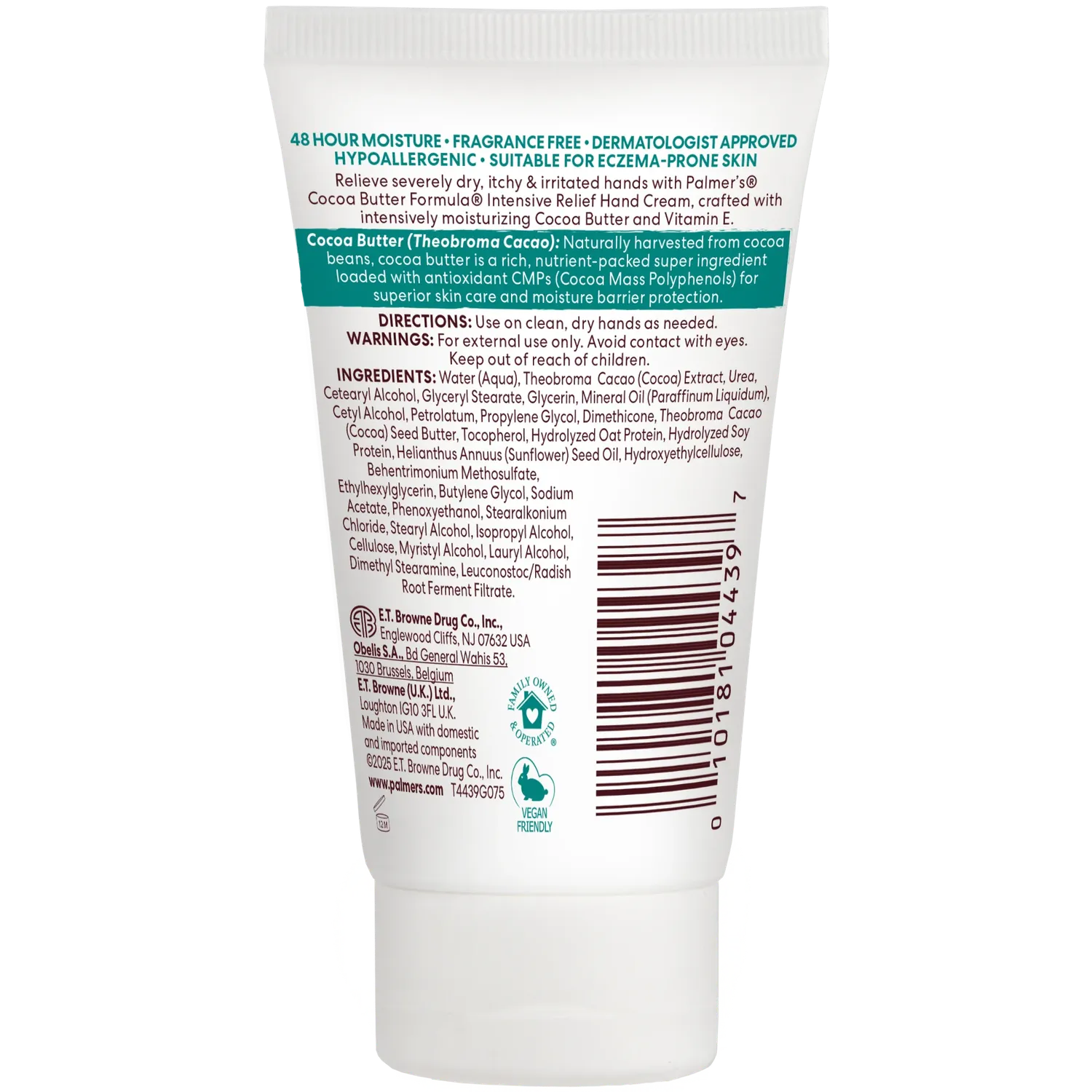 Palmer's Cocoa Butter Intensive Relief handcrème 2.1 oz droge huid