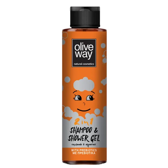 Oliveway Shampoo & Shower Gel for Kids 2 in 1 kindershampoo