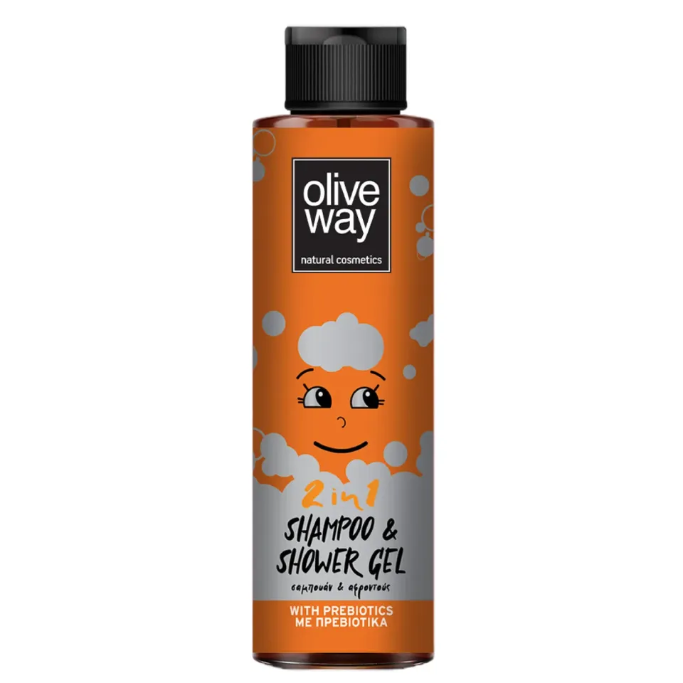 Oliveway Shampoo & Shower Gel for Kids 2 in 1 kindershampoo