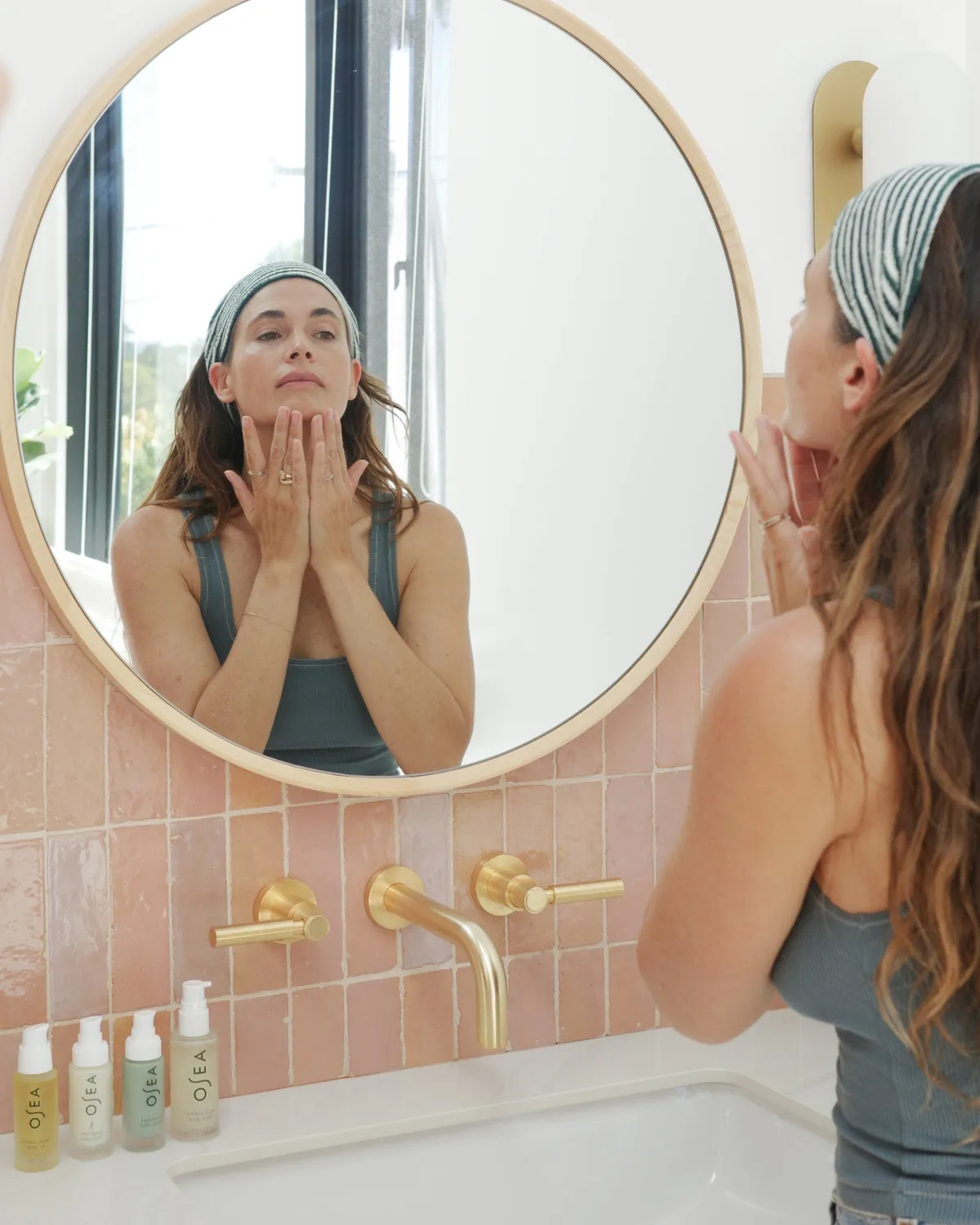 Osea Spa Headband haarband katoen zacht wit