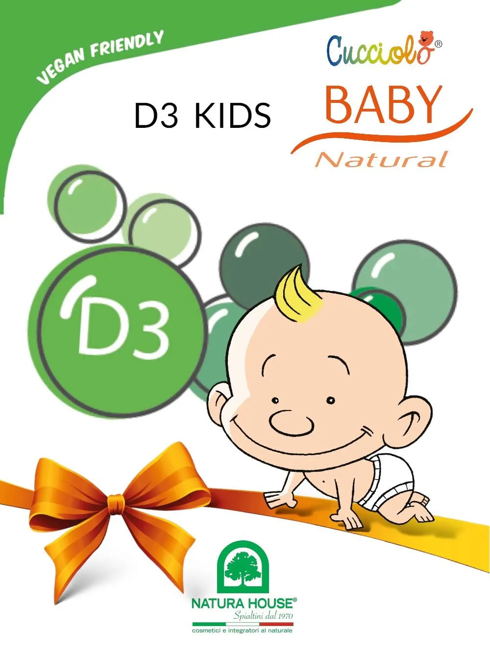 Natura House Cucciolo Baby Natural D3 Kids vitamine D3 druppels 15 ml