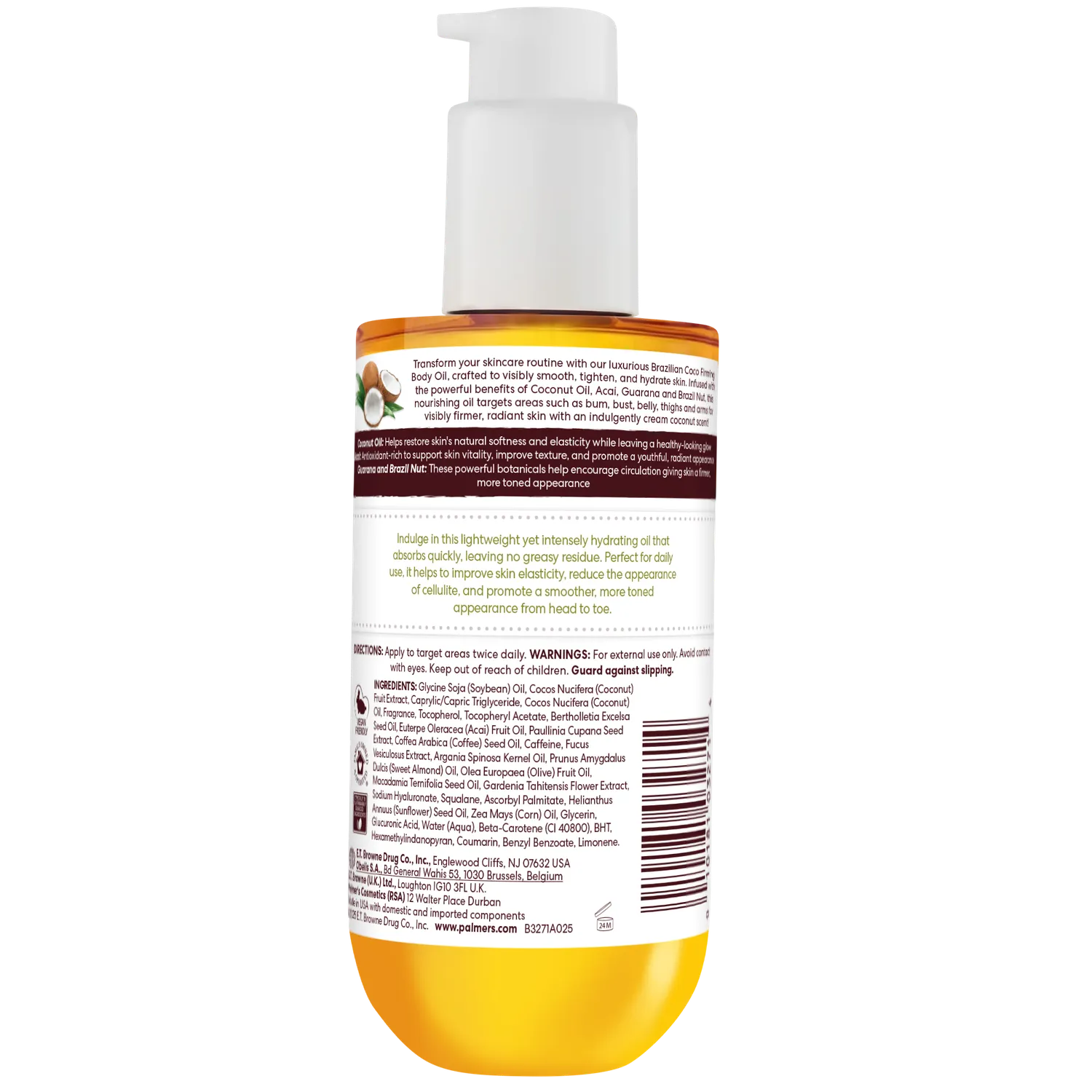 Palmer's Brazilian Coco Firming Bum Bust Body Oil lichaamsolie