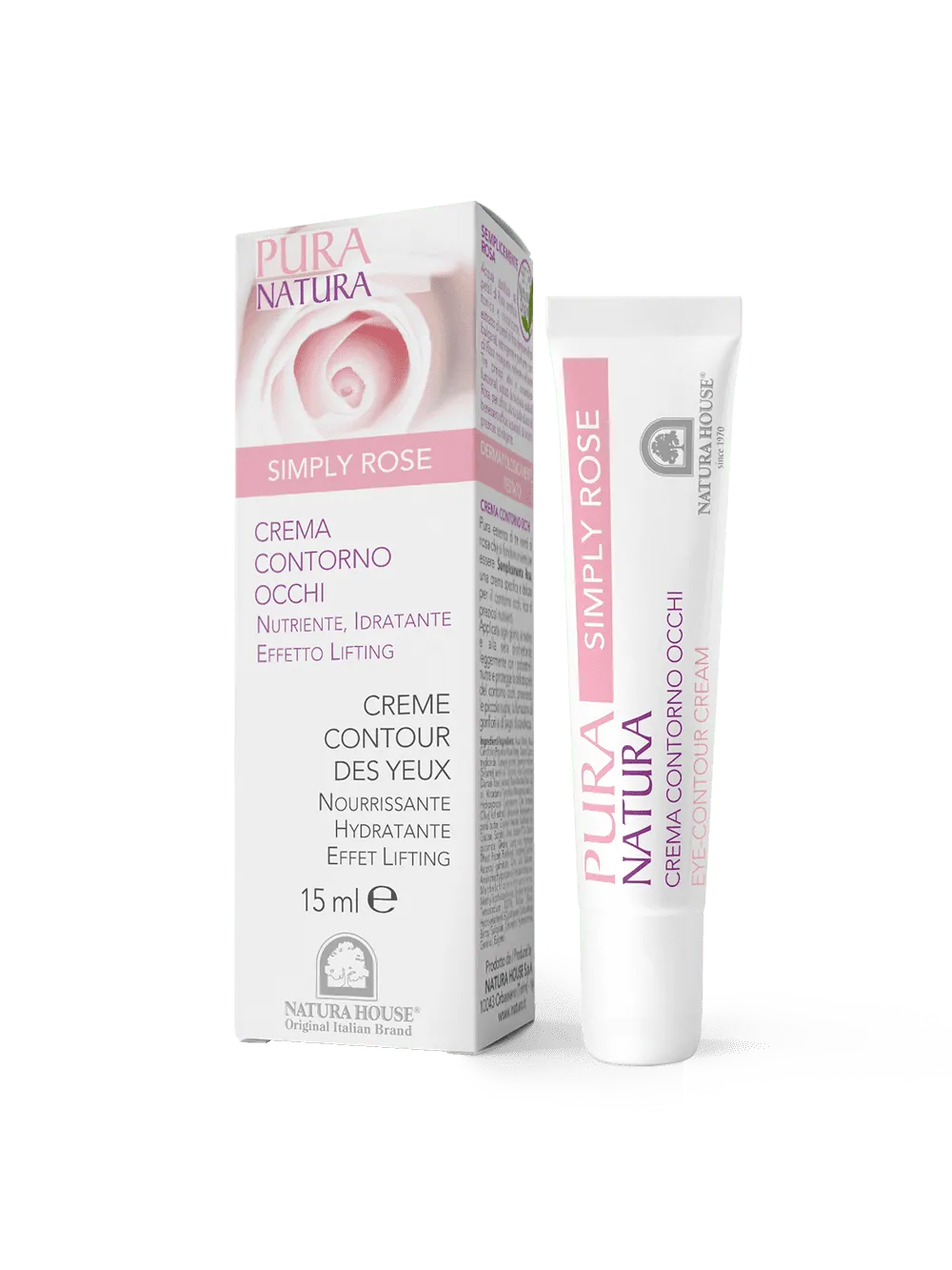 Natura House oogcontourcrème 15ml liftend roos voedend